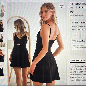 Lulus All About That Love black dress